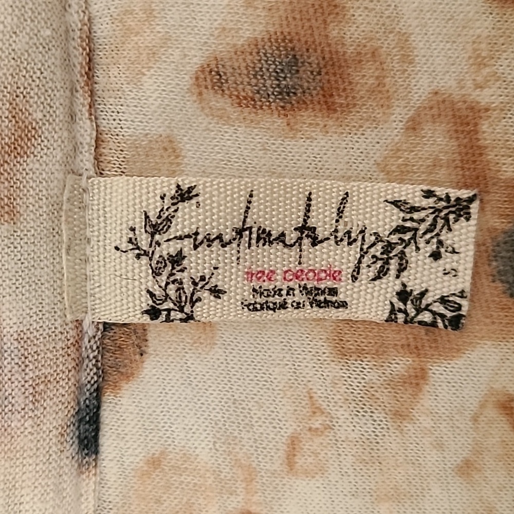 Free People Intimately Animal Print Maxed Out Maxi Top Dress Robe Duster SMALL - Picture 9 of 16